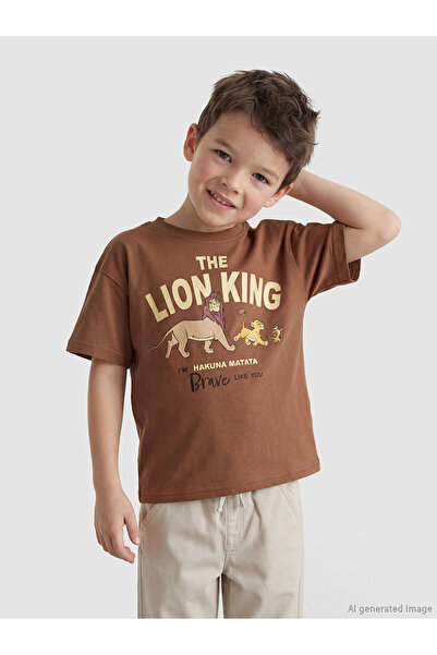 LC Waikiki تي شيرت للأولاد مطبوع عليه King Lion من NEVAVM