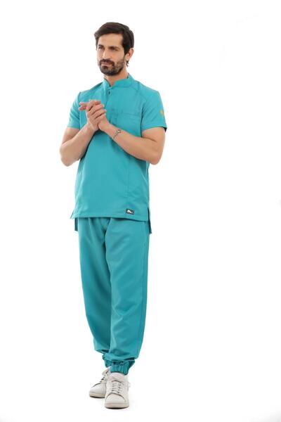 ivory uniform Half Colar Scrub Male