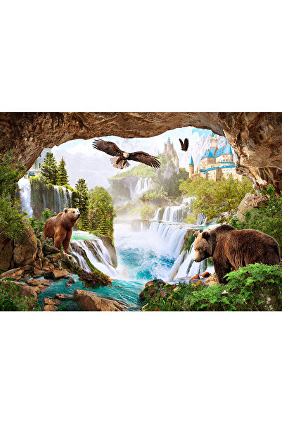 VIODESIGN Fototapet peisaje, autoadeziv, Animale Pestera , multicolor,80x120 ...