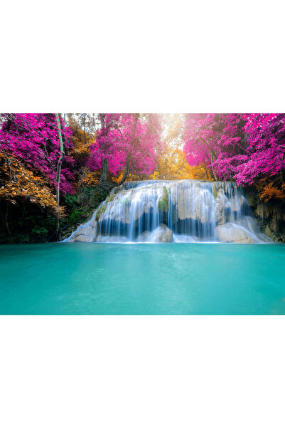VIODESIGN Fototapet peisaj, autoadeziv, Cascada Violet , multicolor, 80x120 c...