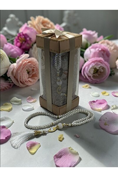 Altınoluk Haremia Special Boxed Prayer Rug and Prayer Beads Set, Gift Prayer ...