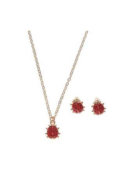 OEM Set Colier & Cercei pentru Copii Buburuza - 2 buc