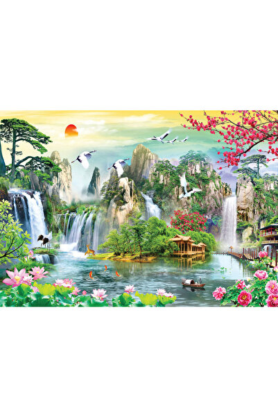 VIODESIGN Fototapet peisaje, autoadeziv, Apus Rai , multicolor,80x120 cm PE43