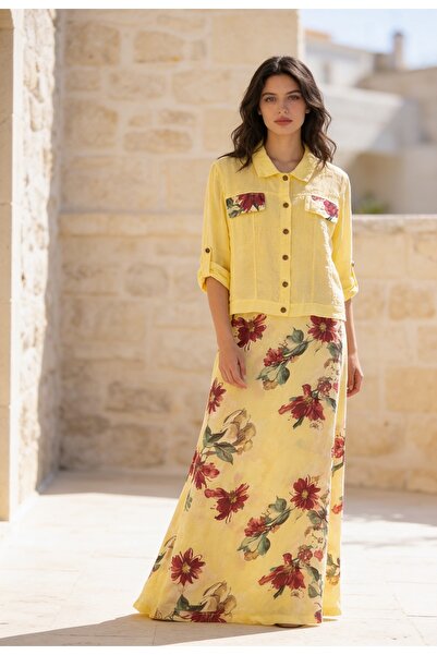 Ranasubaşı Raw Linen Jacketed Dress