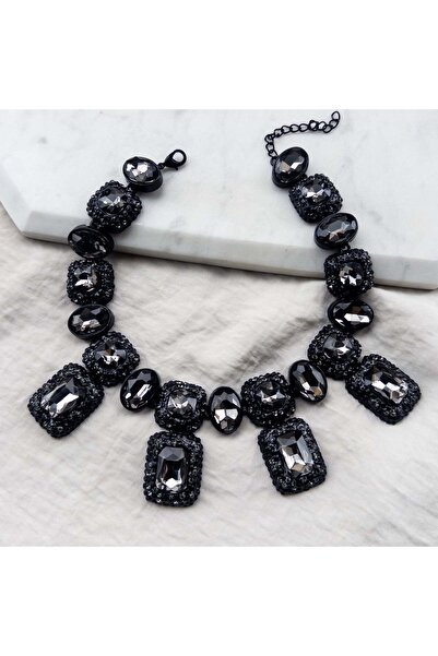 MOONGLOW ACCESSORIES Colier Grey Love