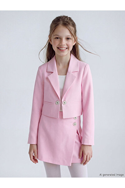 LC Waikiki Nevavm Girl's Blazer Jacket with a Difference