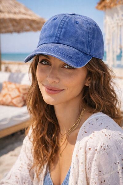 MARBERRY Blue Vintage Vintage Adjustable Cap Women's Hat