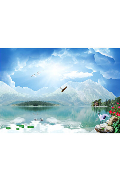 VIODESIGN Fototapet peisaj, autoadeziv, Natura la Munte , multicolor, 80x120 ...