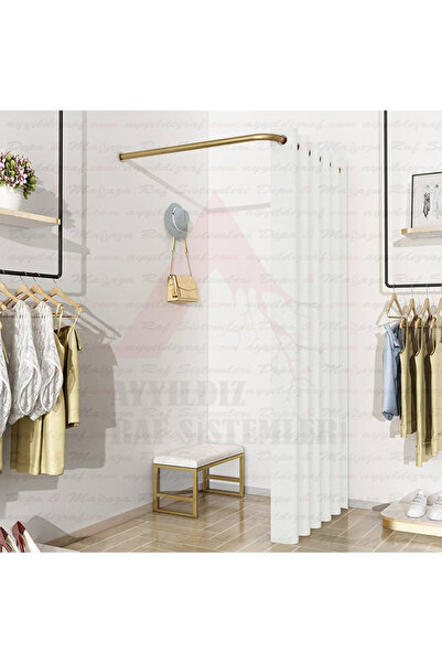 AYYILDIZ RAF 90 cm X 90 cm L Tipi Kabin Demiri – Mağaza Kabin Demiri | (PERDE...
