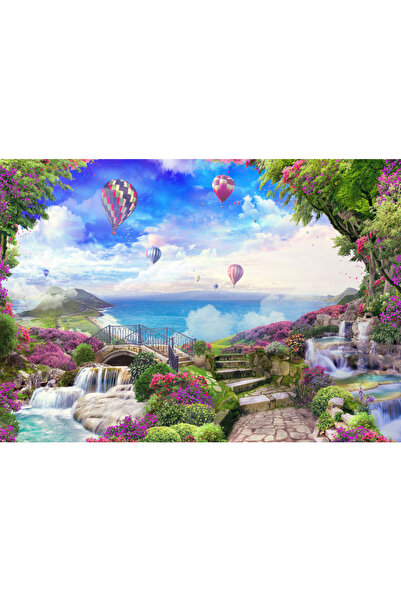 VIODESIGN Fototapet peisaje, autoadeziv, Baloane Ocean , multicolor,80x120 cm...