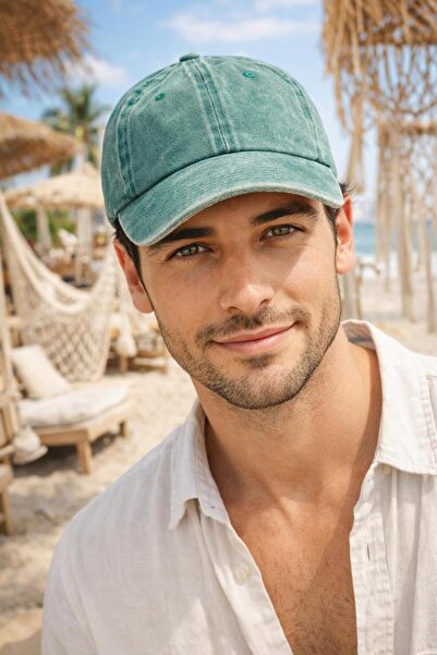 MARBERRY Șapcă verde vintage, ajustabilă, pentru bărbați