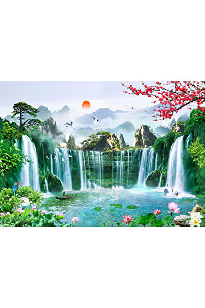 VIODESIGN Fototapet peisaj, autoadeziv, Rasarit Asiatic , multicolor, 120x200...