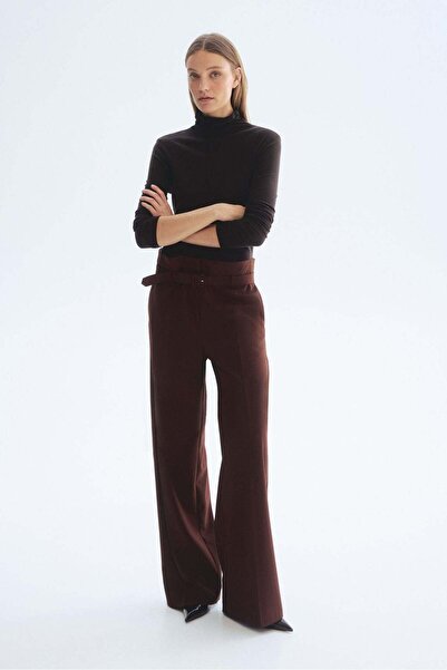 H&M Belted paper bag trousers