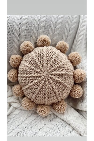 ALLORA DOĞALTAŞ Ponponlu Dekoratif kırlent