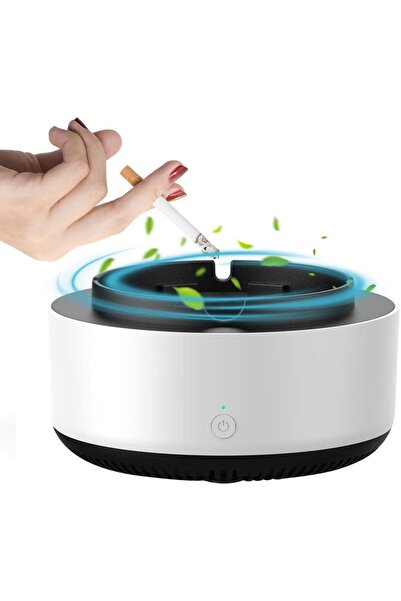 VELORA Electric ashtray with suction, smoke purifier, negative ion filter, po...