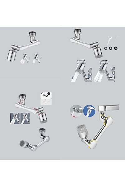 EkoAlışverişDünyam Flexible 1080 °   Faucet Head 3-Joint Movable Water Mode S...