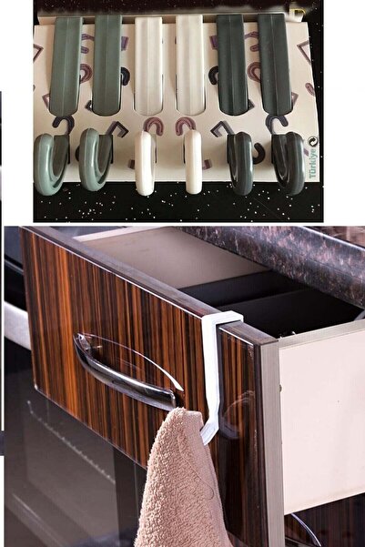 EkoAlışverişDünyam Σετ 6 συρταριών - κρεμάστρα για πετσέτες κρεμάστρα πολλαπλ...