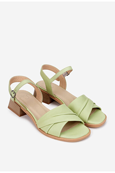 Dasha Sandale dama NUR din piele verde
