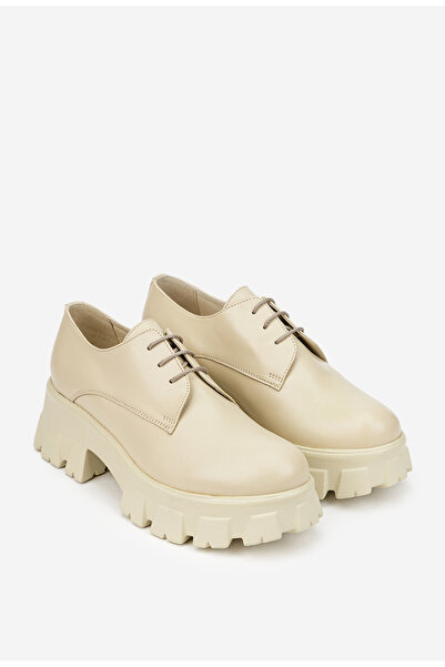 Dasha Women's beige shoes made of genuine Leather