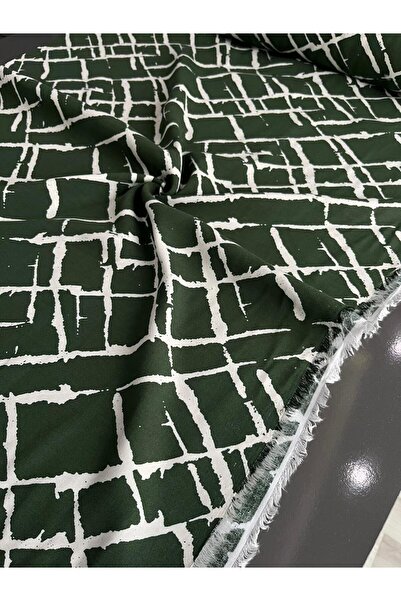 Kumaş sever 150cm Premium Viscose Fabric - Sold by the Meter, Crisp Floral & ...