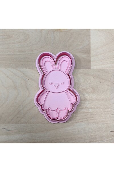 CESTOPİENO Easter Cute Bunny Girl Dough Sculpting /Cookie/Ceramic/ Polymer Cl...