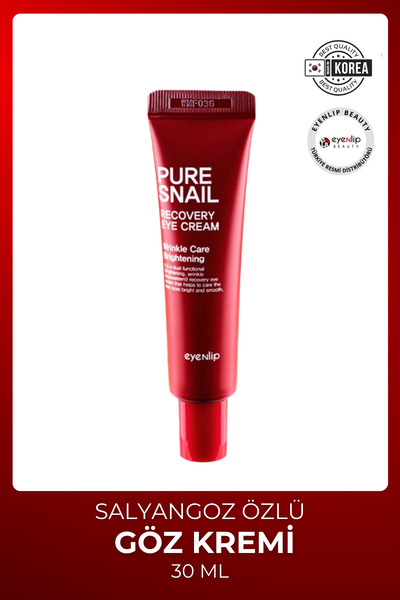 Eyenlip Beauty Pure Snail Recovery Eye Cream - İnce Çizgi Karşıtı ve Nemlendi...
