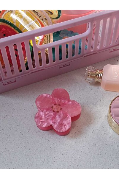 Bubbleatelier Pink Flower Bone Buckle