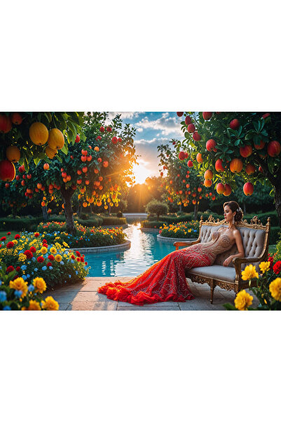 VIODESIGN Fototapet peisaje, autoadeziv, Gradina , multicolor,80x120 cm PE138