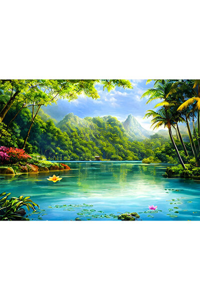 VIODESIGN Fototapet peisaje, autoadeziv, Lac , multicolor,80x120 cm PE103