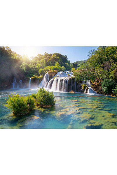 VIODESIGN Fototapet peisaje, autoadeziv, Cascada , multicolor,80x120 cm PE141