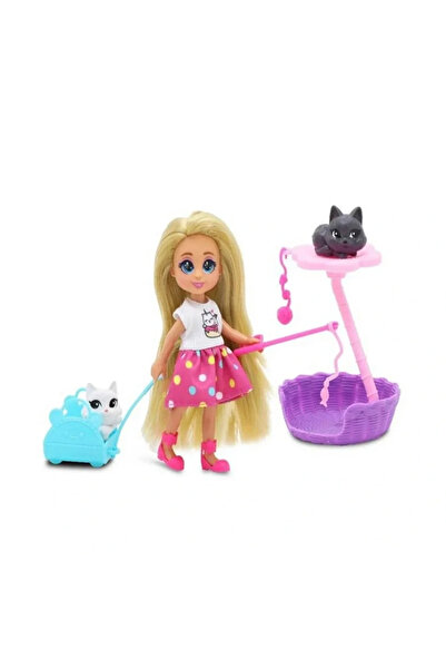 TakÇalıştır Ieg ™   Mini Doll and Cat Set