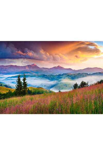 VIODESIGN Fototapet peisaj, autoadeziv, Apus , multicolor, 80x120 cm PE155