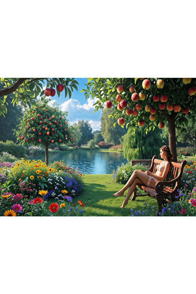 VIODESIGN Fototapet peisaje, autoadeziv, Gradina , multicolor,80x120 cm PE136