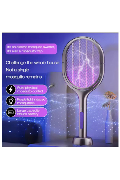 LAOBAN USB Charging Two-in-One Mosquito Swatter | Mosquito Attracting Lamp + ...