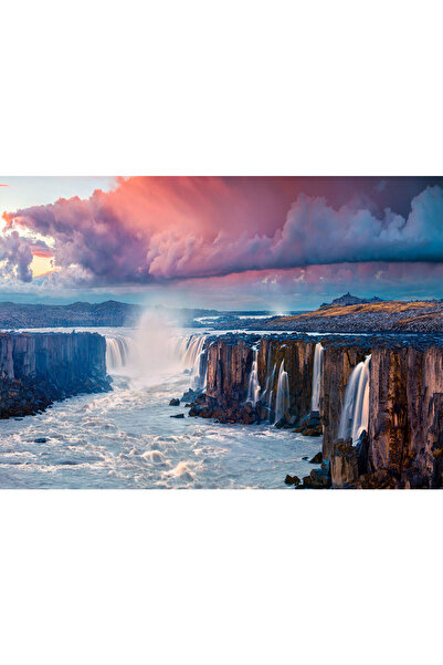 VIODESIGN Landscape wallpaper, self-adhesive, Waterfall, multicolor, 80x120 c...