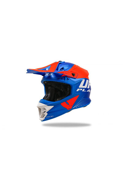 UFO Casca motocross/enduro Plast Intrepid, culoare albastru/portocaliu, marim...