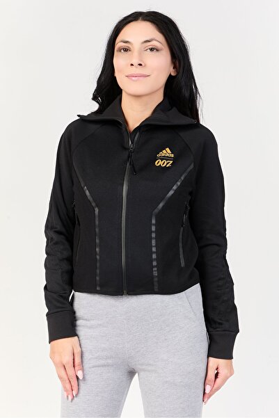 adidas Women Sportswear Fit Training Cropped Jacket, Black