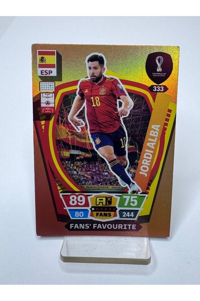 Panini بطاقة لاعب كرة القدم المفضلة لدى مشجعي جوردي ألكبا في كأس العالم FIFA ...