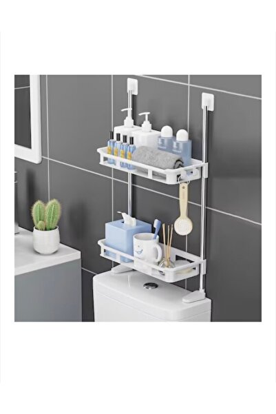 Nomad Raft Depozitare 2 Niveluri, Ventuze, Metal + Plastic, Bucatarie/Baie, 5...