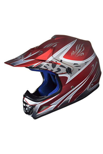 Awina Casca Cross/ATV copii WM TN8696, marime 47-48 cm, culoare rosu mat