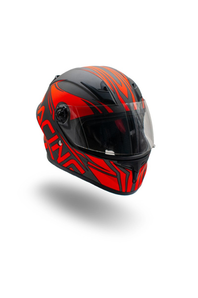 XTR Casca moto integrala copii, XTR506, culoare negru/portocaliu, marime YS