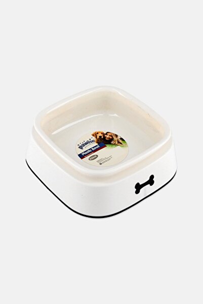 Pawise Plastic Dog Bowl 950ml, White