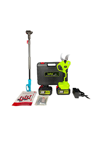 OEM Set grădinărit foarfecă electrică IETO, deschidere 4.5 cm + tijă telescop...