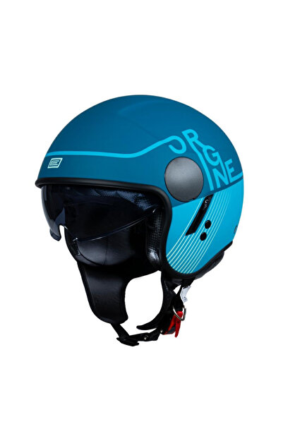 Origine Casca moto jet,Origine Sierra Snatch, albastru mat,marime M