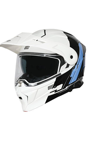 Origine Casca moto Adventure Cyborg rabatabila, culoare alb/negru, marime XL