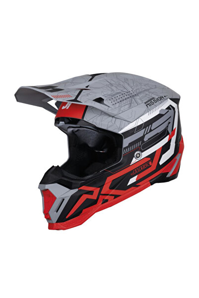 Just1 Casca motocross/atv J40 MISSION, roz/gri mat, marimea XXL