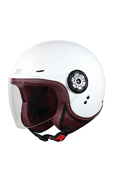 Origine Casca moto semi-integrala, Garda Solid, culoare alb lucios, marime XL