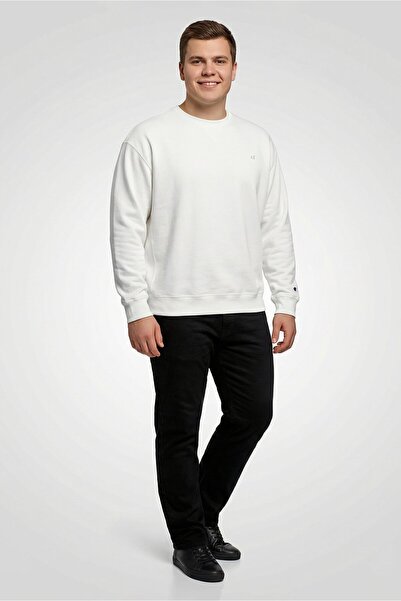Champion Men Sportswear Fit Long Sleeve Outdoor Sweatshirts, White
