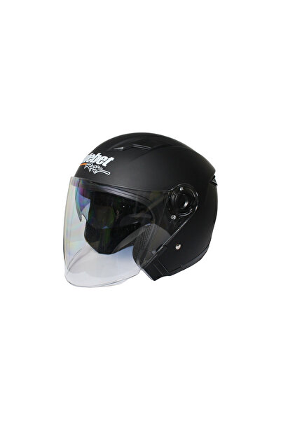 ROY Casca moto semi-integrala pentru adulti, Safebet HF-223, culoare negru, m...