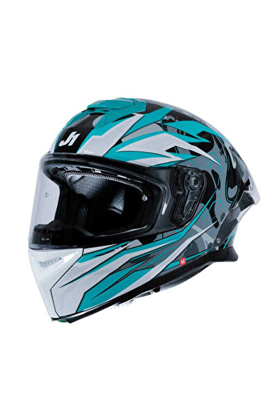 Just1 Casca moto integrala J-STR AVALON,albastru negru lucios,marime XXL